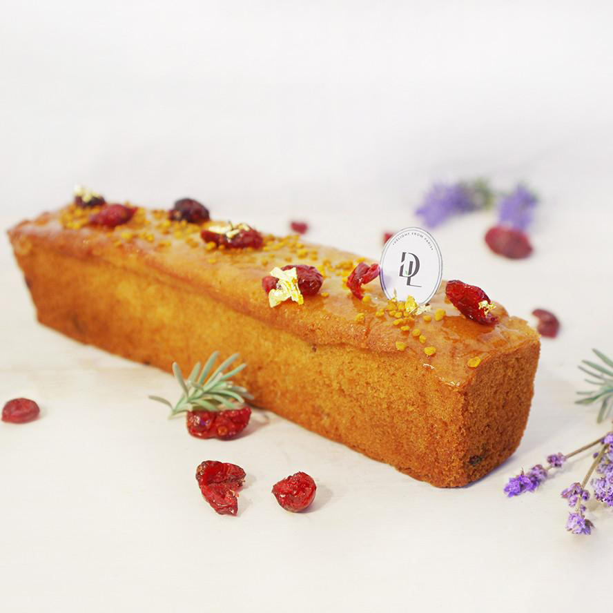 Lavender Honey Cranberry Cake by DeLight Patisserie